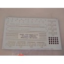 1105-3 - HO Scale - Overland Electric Loco Decals, PRR P-5a electric, modified, gold - Pkg. 1 set
